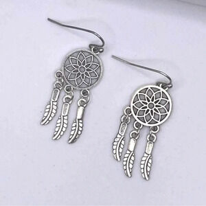 Silver Dream Catcher Earrings